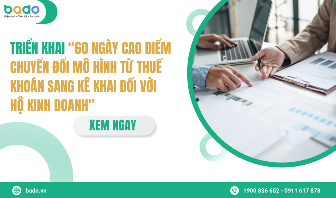 Chuyển Từ Thuế Khoán Sang Kê Khai Cho HKD
